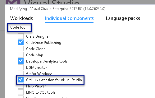 Github extension for visual studio как установить